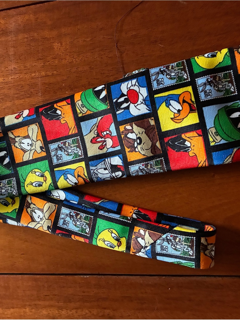 Men’s Cartoon Character Grid Tie - Multicolor